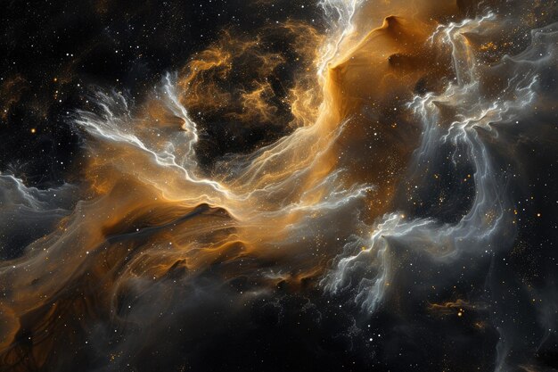 A celestial nebula captured in mesmerizing 3D splendor