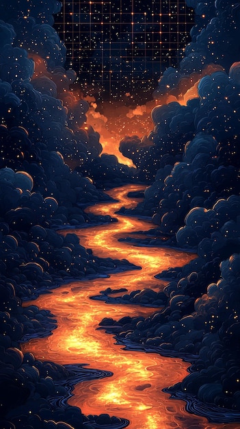 Celestial River of Fire