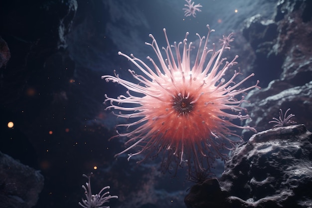 A celestial sea urchin covered in starshaped spine 00079 02