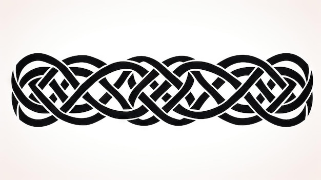 Photo celtic knot isolated on a white background vector illustration