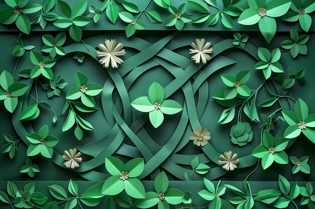 Celtic Knots and Shamrocks Symbolic Irish Tradition