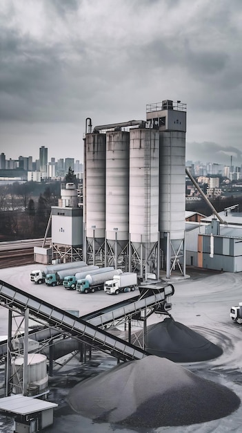 Photo cement plant