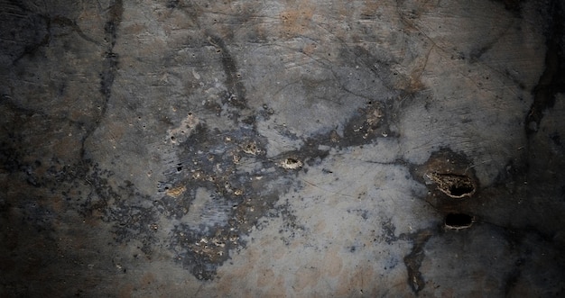 Cement texture full of scratches scary dark concrete wall background