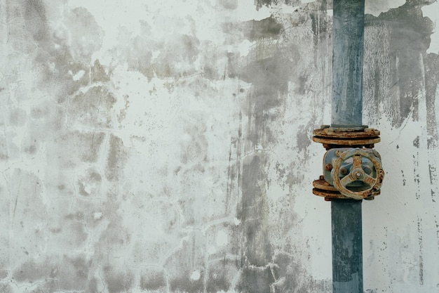 Cement wall and old pipe backhround texture with space