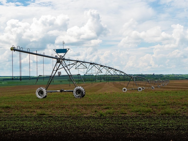 Center pivot irrigation system Precision irrigation across field