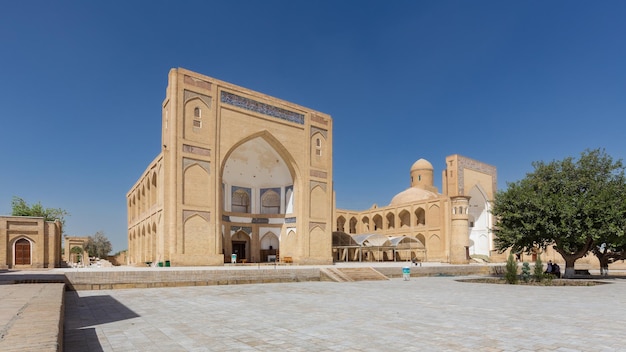 Central square of Chor Bakr memorial nekropolis complex of ancient buildings Bukhara Uzbekistan