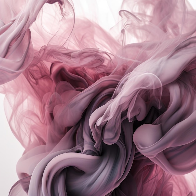 Central swirl of smokelike patterns in shades of gray white and pink