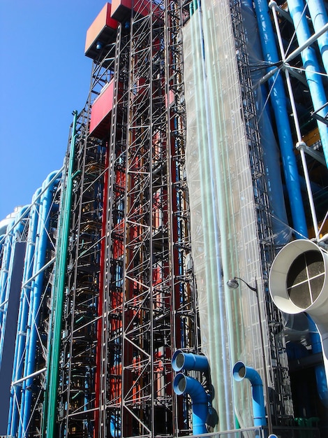 Centre pompidou Closeup Paris France Location vertical