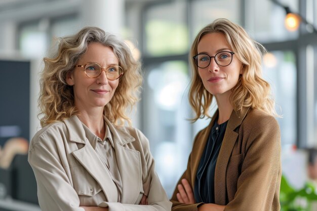 CEO and her junior colleague converse Generative Ai