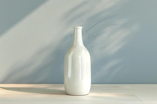 Photo ceramic bottle mockup