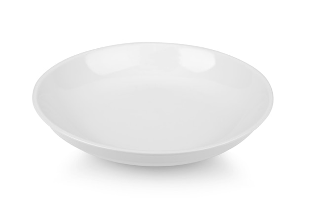 Ceramic plate isolated on white blackground