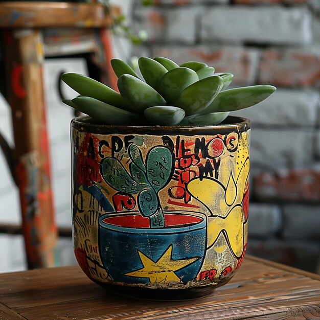 A ceramic pot plant photography