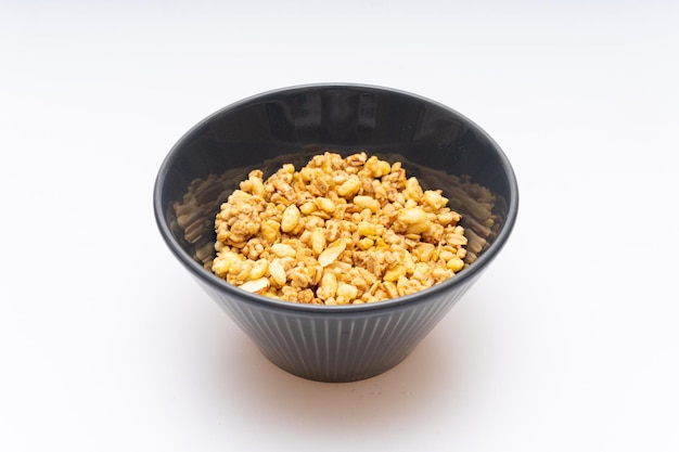 Cereal with various grains in a bowl