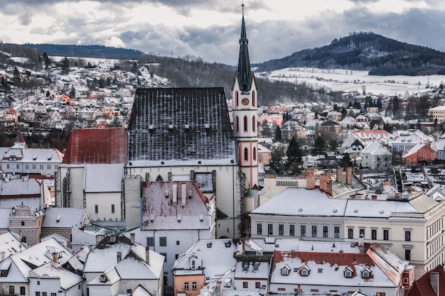 Cesky Krumlov winter day