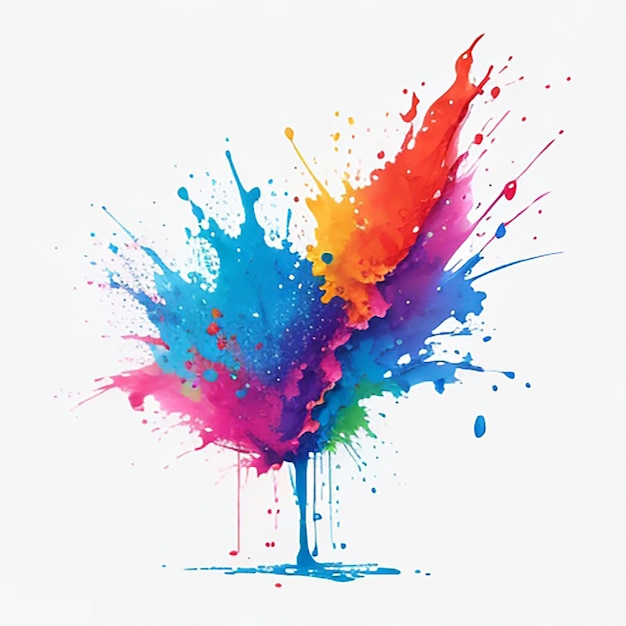 CF 09 _ Colorful Ink Splash Paint Clipart Bundle