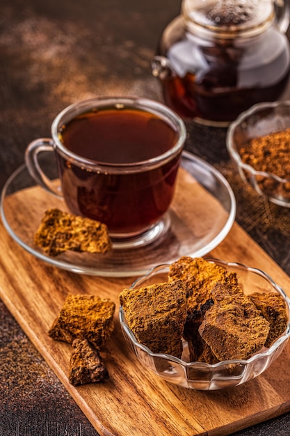 Chaga tea a strong antioxidant boosts immune system