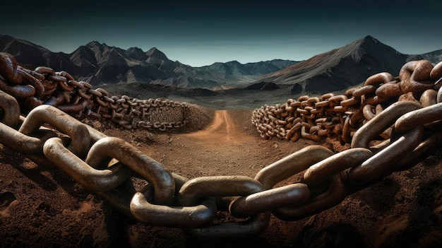 Chain and earth