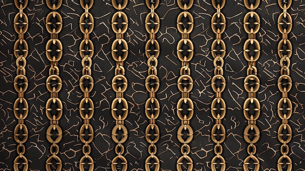 Photo chain pattern wallpaper