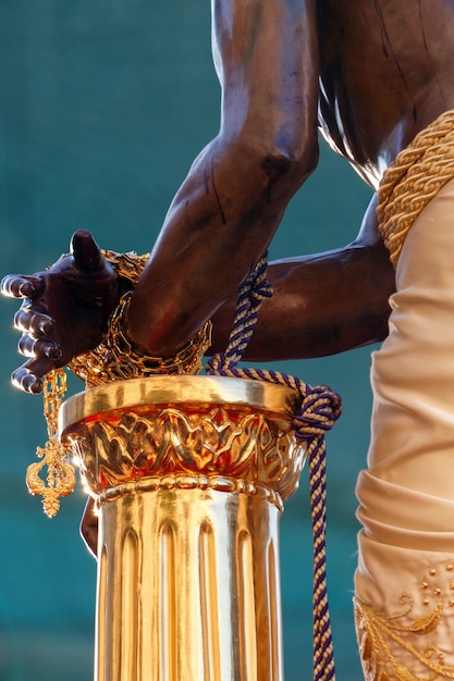 Chained Hands of the Christ of the Gypsies in Malaga