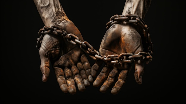 Photo chained hands