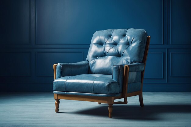 Chair in a blue room