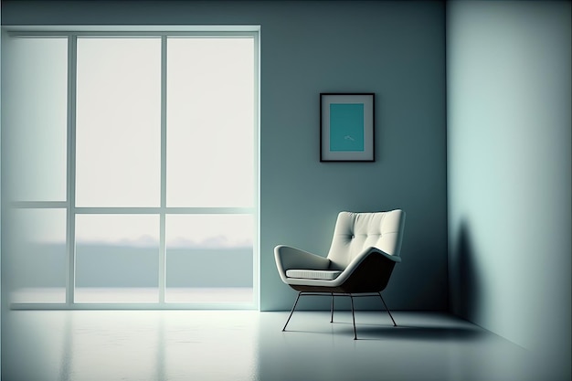 Chair in living room minimalist design Made by AIArtificial intelligence