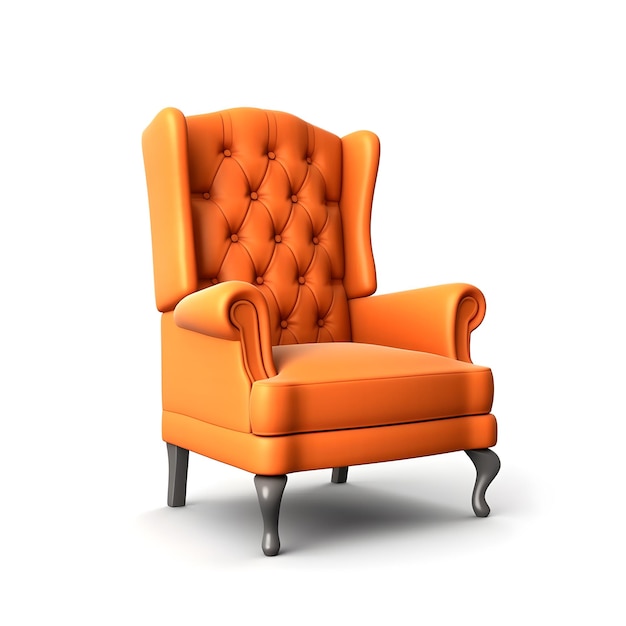 A chair with a fancy backrest is shown in an illustration.