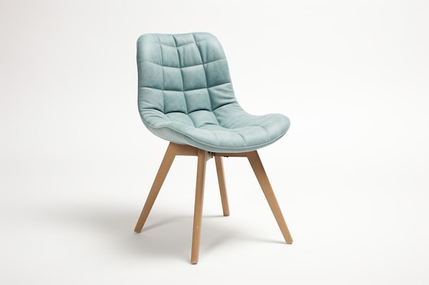 Photo chair with a slim wooden frame