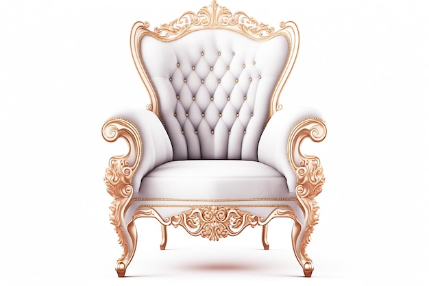 A chair with a white cushion in the middle