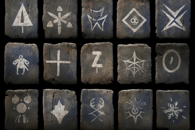 Chalk Ancient Symbols