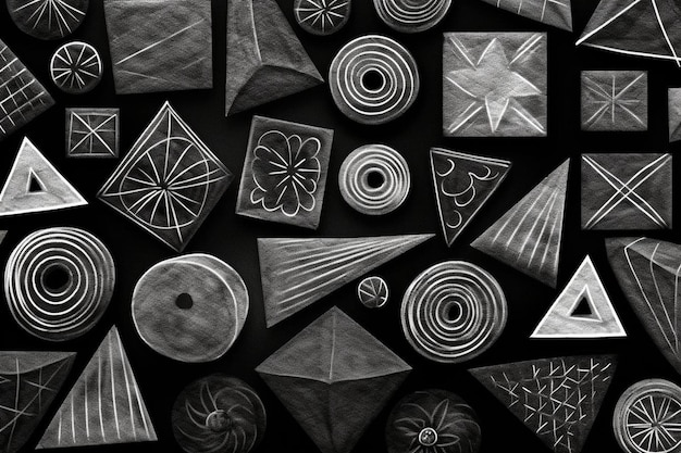 Chalk Geometric Patterns