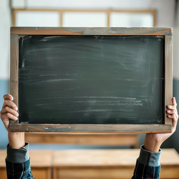 Photo chalkboard frame for educational or business use