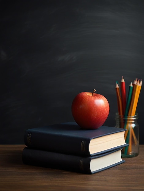 a chalkboard with a chalkboard and a chalkboard with colored markers on it