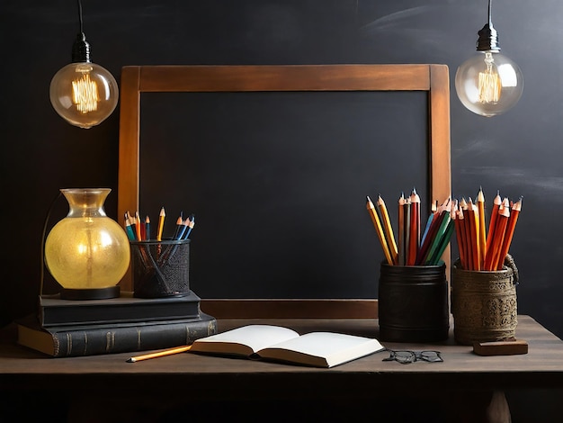 a chalkboard with a chalkboard behind it and a chalkboard behind it