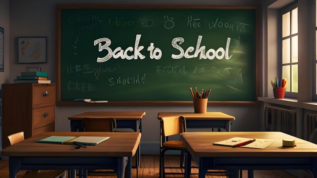 a chalkboard with the words back to school written on it