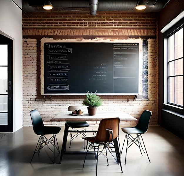 A chalkboard with the words menu on it