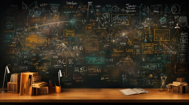 a chalkboardinspired background with doodles