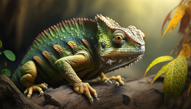 Chameleon in nature Generative AI