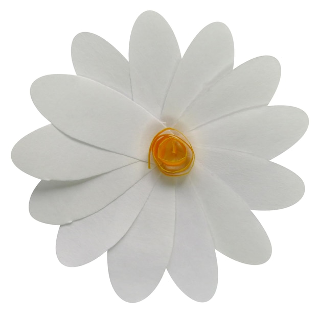 Chamomile flower made of paper