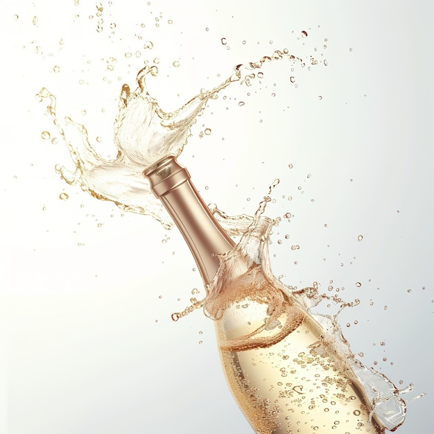 Champagne for celebration in white background v 6 Job ID 9ca3f6a2d95a471fa3ff843b904525ce