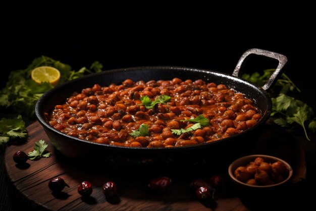 Chana Masala Photo with Sizzling Tadka