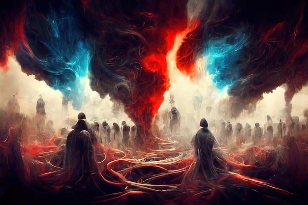 Chaos versus Order, digital artwork