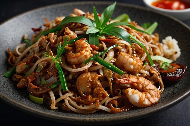 Char Kway Teow with Assorted Fresh Herbs