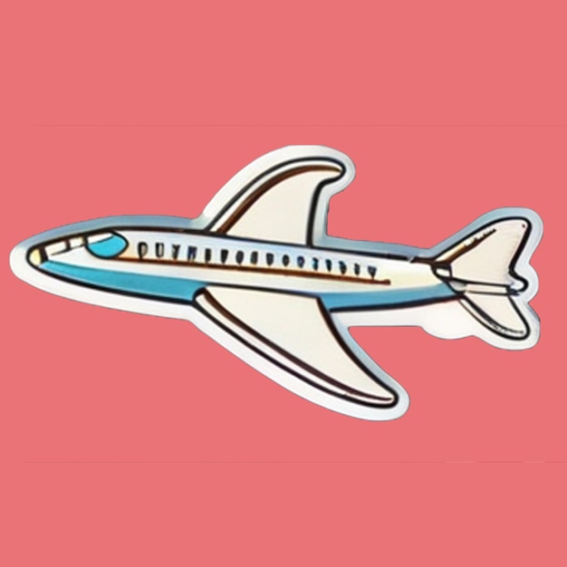 character cartoon design logo brand icon a drawing of a air plane