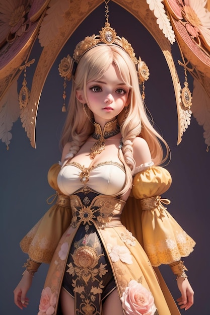 A character from the game character model.