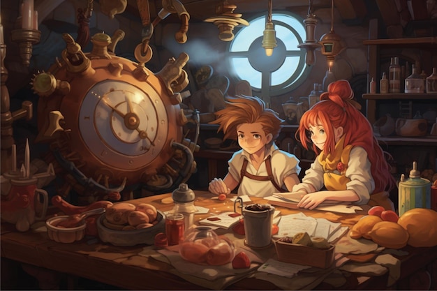 character illustration fantasy scene