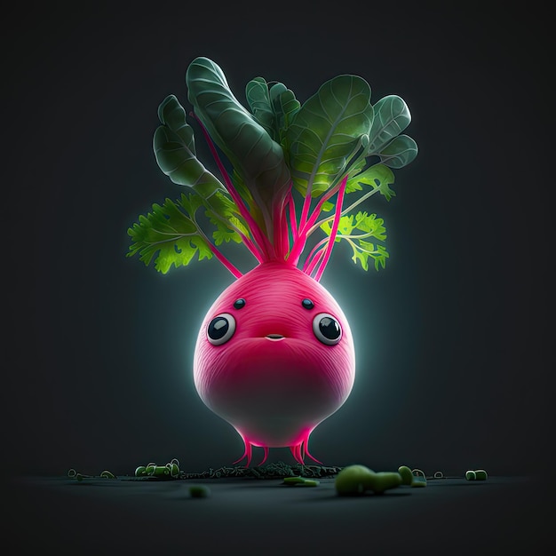 Character of vegetables Generative AI