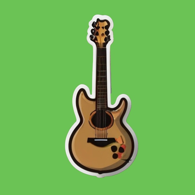 characters cartoon designs logos brands icons pictures of a cute guitar