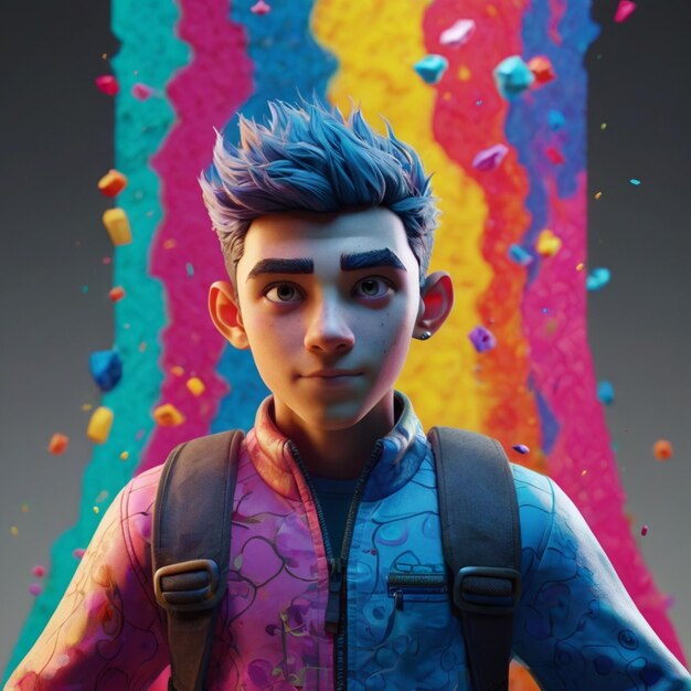 characters childish boy colorful avatar