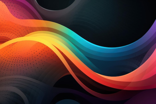 Charcoal gradient colorful geometric abstract circles and waves pattern background ar 32 Job ID d23a07c3eb384745815cc9e567985e54